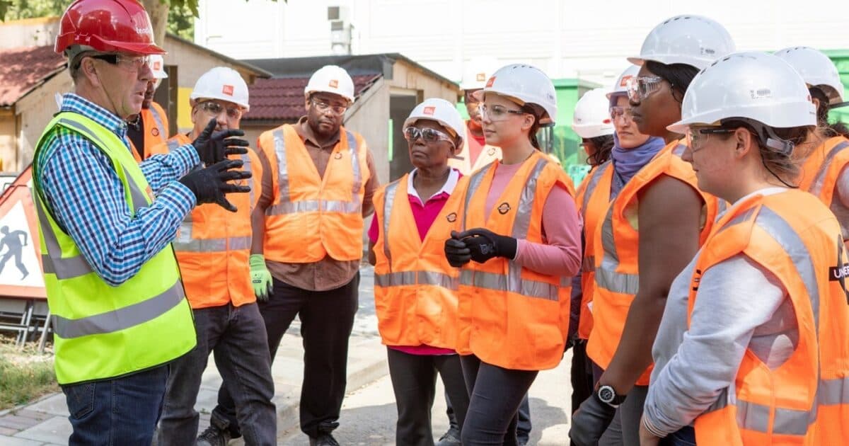 A group of Apprentices at work